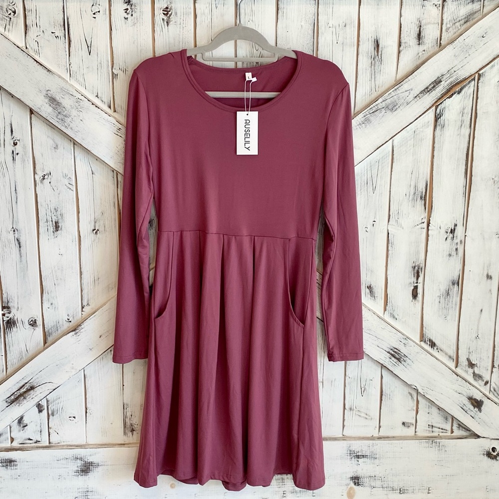 AUSELILY Dress, Size L, NEW WITH TAGS
